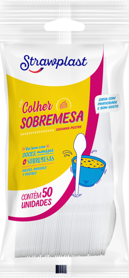 COLHER DE SOBREMESA – STRAWPLAST