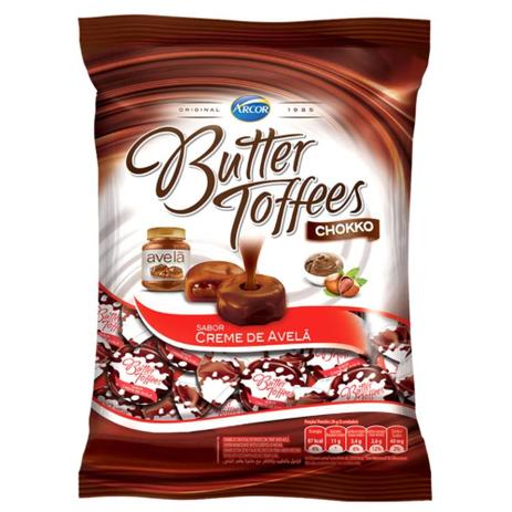 BUTTER TOFFEES CREME DE AVELÃ – ARCOR