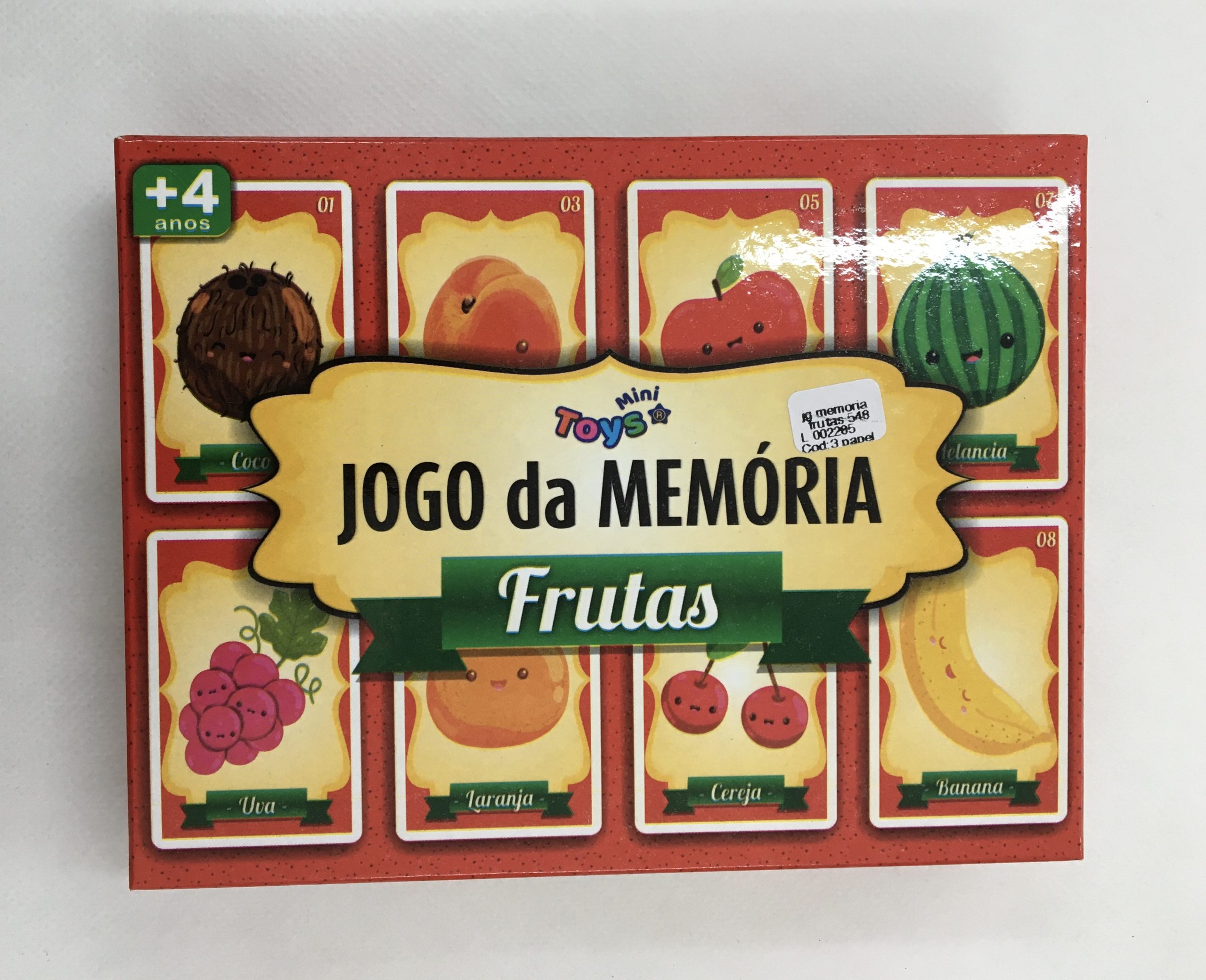 Jogo Da Memória Frutas – Mini Toys