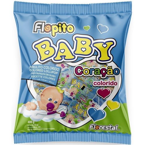 PIRULITO BABY CORAÇÃO COLORIDO – FLORESTAL