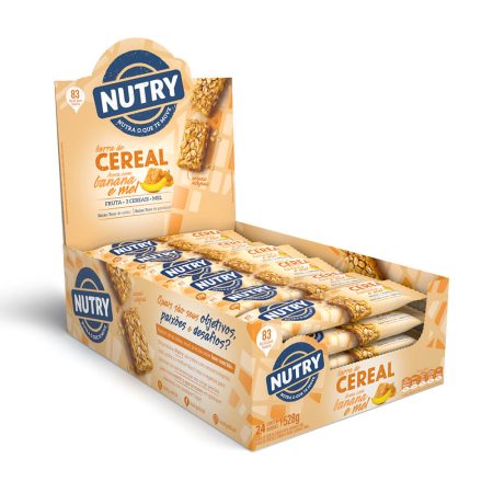 BARRA DE CEREAL BANANA, AVEIA E MEL – NUTRY